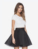 Layer Lotus Leaf Hem Skirt