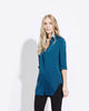 Deep V Neck Flutter Sleeve Button Down